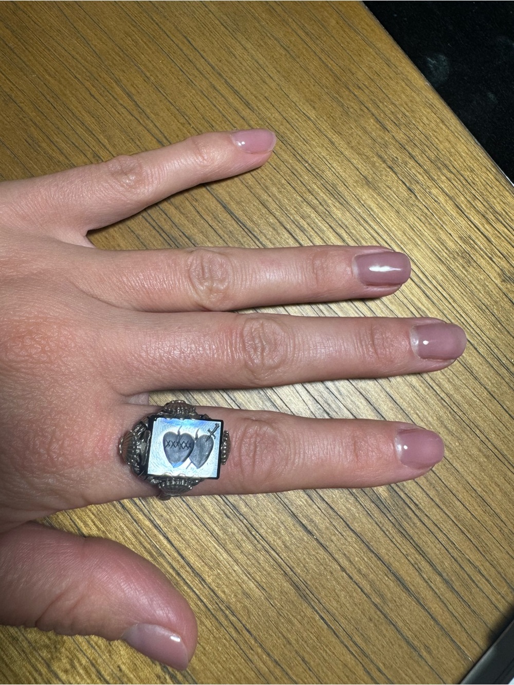 VINTAGE 950 SILVER STATEMENT RING - Picture 2 of 7